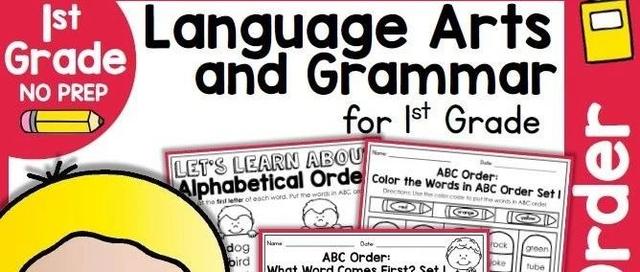 超赞的北美语法练习册 language arts and grammar 一，二年级