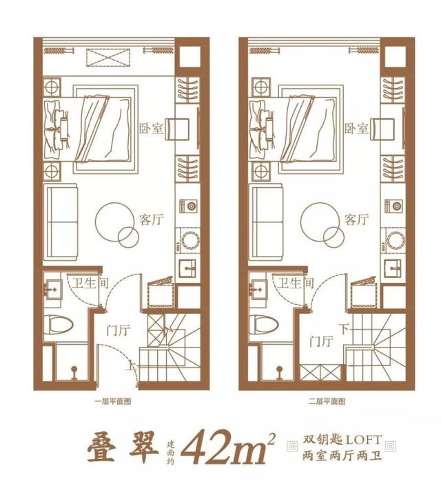 42㎡双钥匙LOFT，开启通往未来的小金库