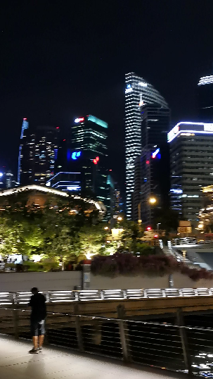 美丽的新加坡夜景