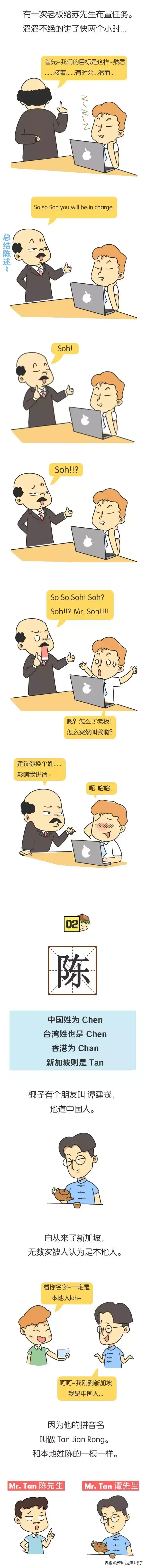 新加坡华人的姓为什么和中国人不一样？