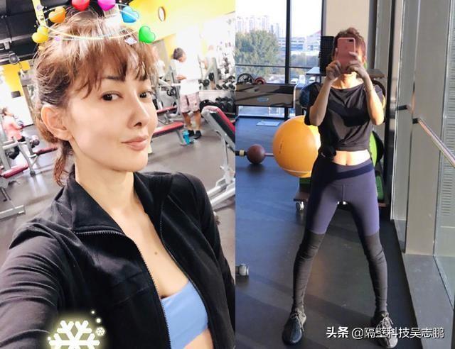 46岁牛莉健身练出马甲线，身材窈窕纤细，直言80岁依旧如此