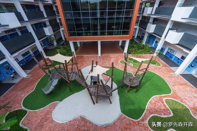 新加坡德威学校景观设计实景；“孩子为先”