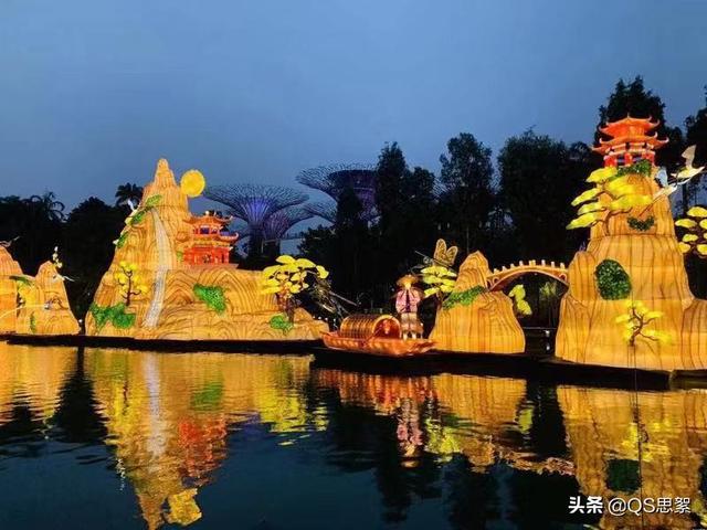 新加坡滨海湾花园的超级树，超美