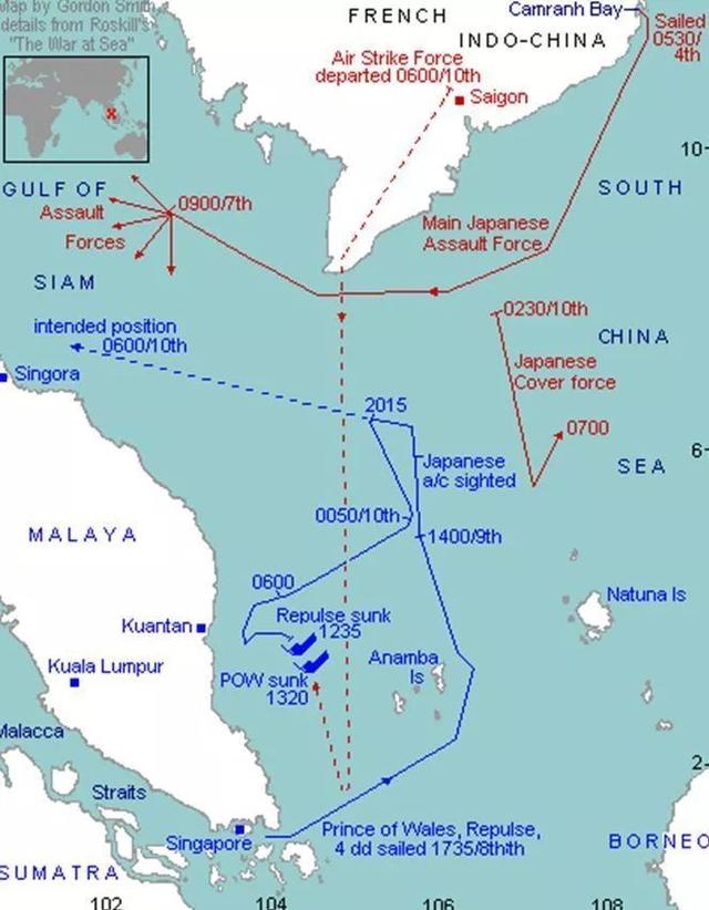 1941“失威”的威慑舰队：英国远东舰队