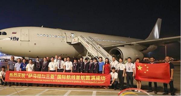 三亚往返俄罗斯萨马拉定期直飞航线开通