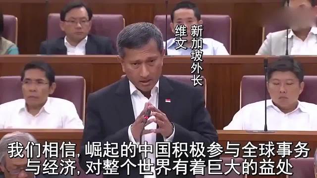 看新加坡外长是如何评价中国崛起的，满满的自豪感！中国加油