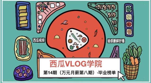 西瓜vlog学院第14期训练营毕业榜单来啦