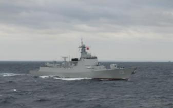 日本海自与中国海军太原舰联合演习现场图来了