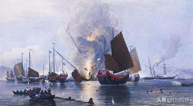 沿海守备废弛，定海水师竟以为英国侵略者的船只是大风吹来的