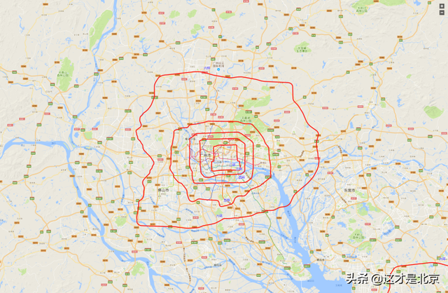 这些对比，告诉你北京的二三四五六环有多大