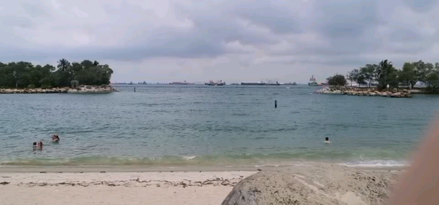 新加坡的海滩，这里是亚洲大陆最南端