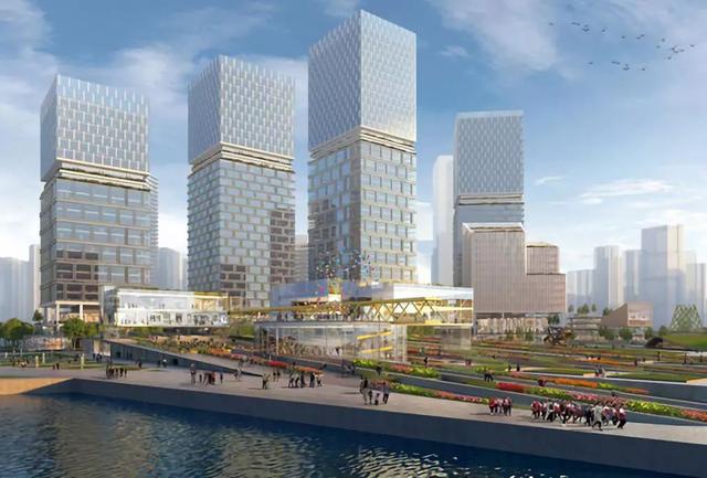 在广州船厂滨水工业遗址上，打造了TOD城市综合体“湾区未来港”