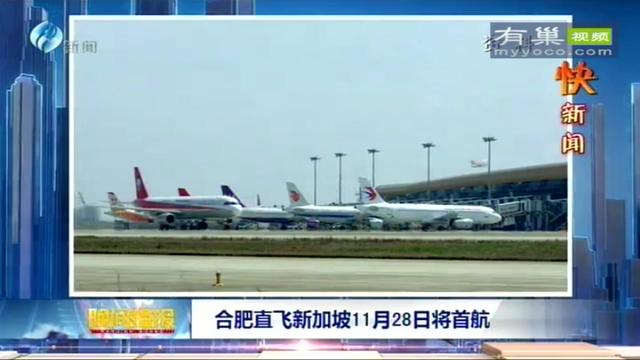 合肥直飞新加坡11月28日将首航