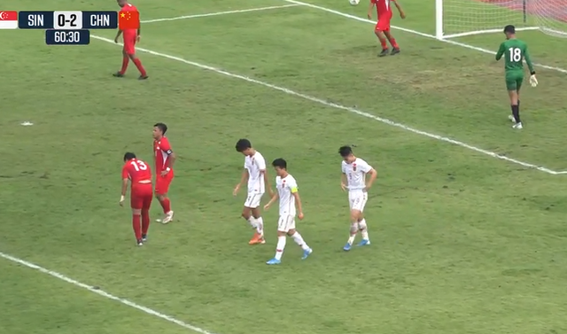 GIF：梅开二度！陶强龙破门，国青2-0新加坡