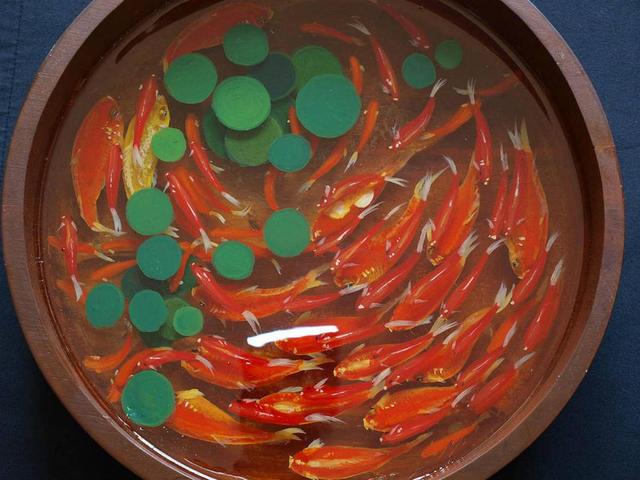 有绘画基础就能入门树脂画，比漆器简单，艺术表现力超强