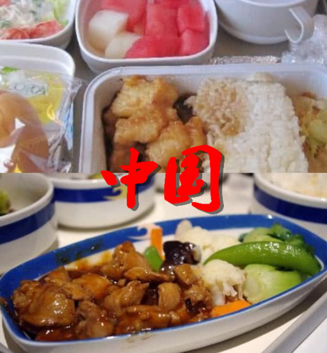 同是飞机上免费“午餐”，中国新加坡中规中矩，看到迪拜不淡定了