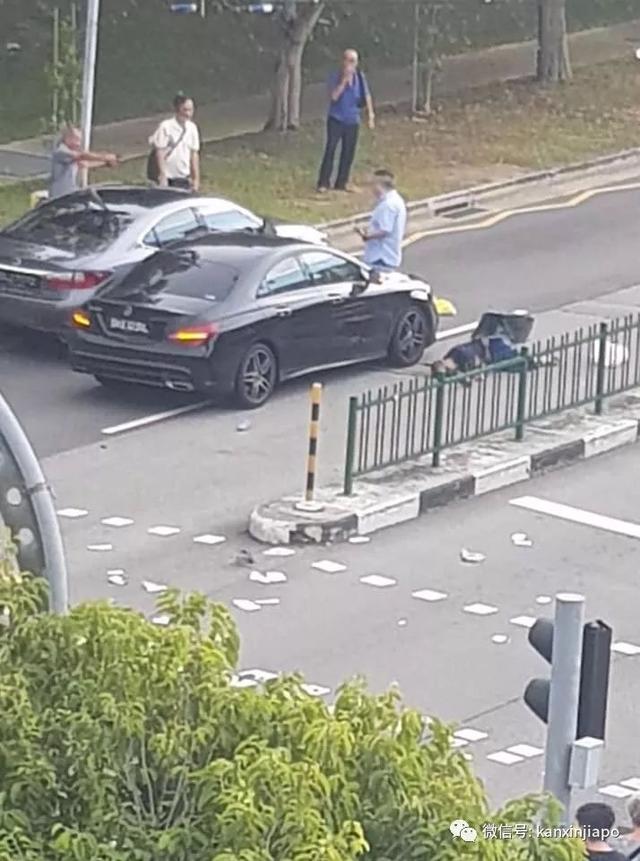 新加坡64岁老人与奔驰车相撞，急救途中惨死