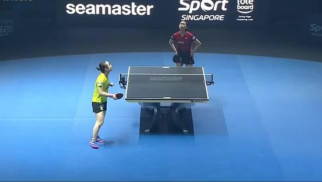 2019国际乒联钻石联赛新加坡站1/4决赛伊藤美城/佐藤瞳第1局