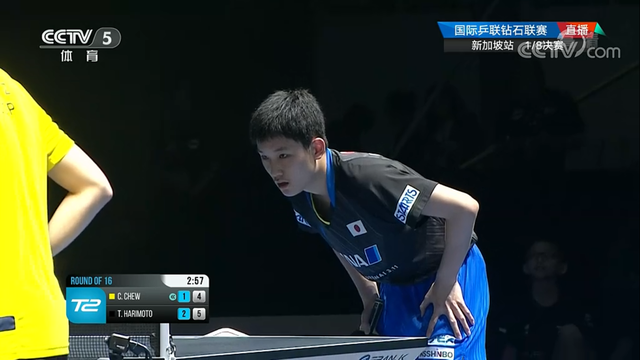 张本智和4:1战胜新加坡周哲宇，周哲宇敢于拼搏表现可圈可点