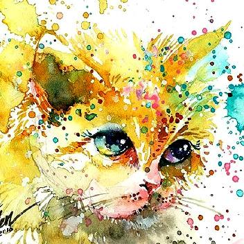 一组Q萌水彩小动物，简直萌翻了！值得阔爱水彩小动物的观众欣赏