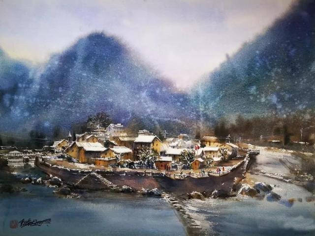 金鈺琦水彩写生作品