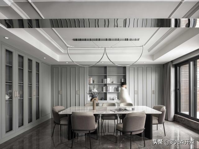 259㎡现代法式轻奢美墅设计实景；演绎浪漫与优雅