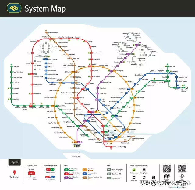 快收藏！新加坡最新版官方地铁图出炉，买房的注意了