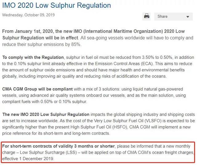 最新各大船公司THC费率调整和停航通知，附：各船公司LSS征收通知