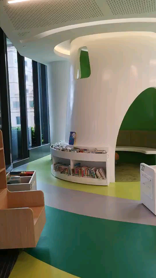 新加坡舒适的儿童阅读区