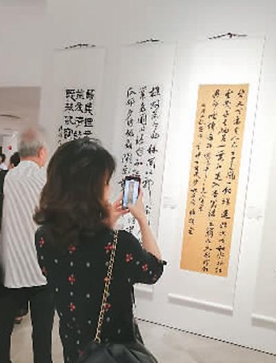 百名中国书法博士作品在新加坡展出