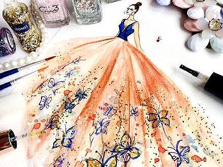 “指甲油”不用来涂指甲，用来画衣服？这奇思妙想的设计美艳无比