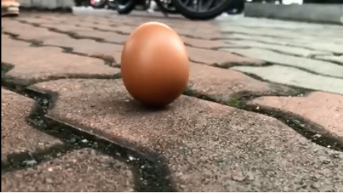 “日食立鸡蛋挑战”火了！日环食期间，国外网友马路上轻松立鸡蛋