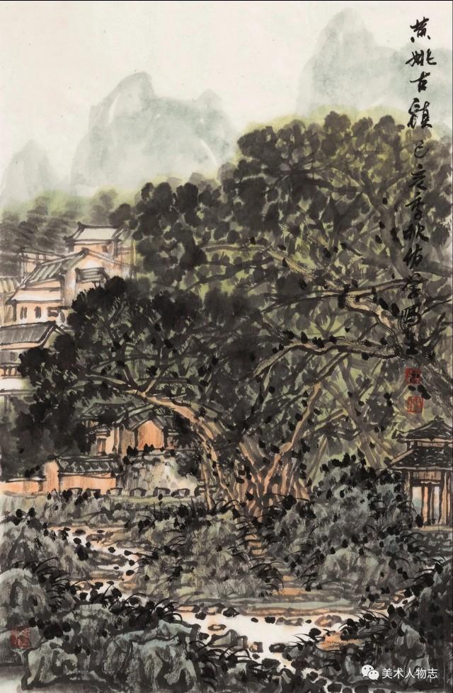 别开生面！王佑学的浓墨重彩山水画