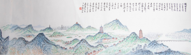 由钱塘江上溯，直至它的源头，七旬画家寿再生画就“千里江山图”