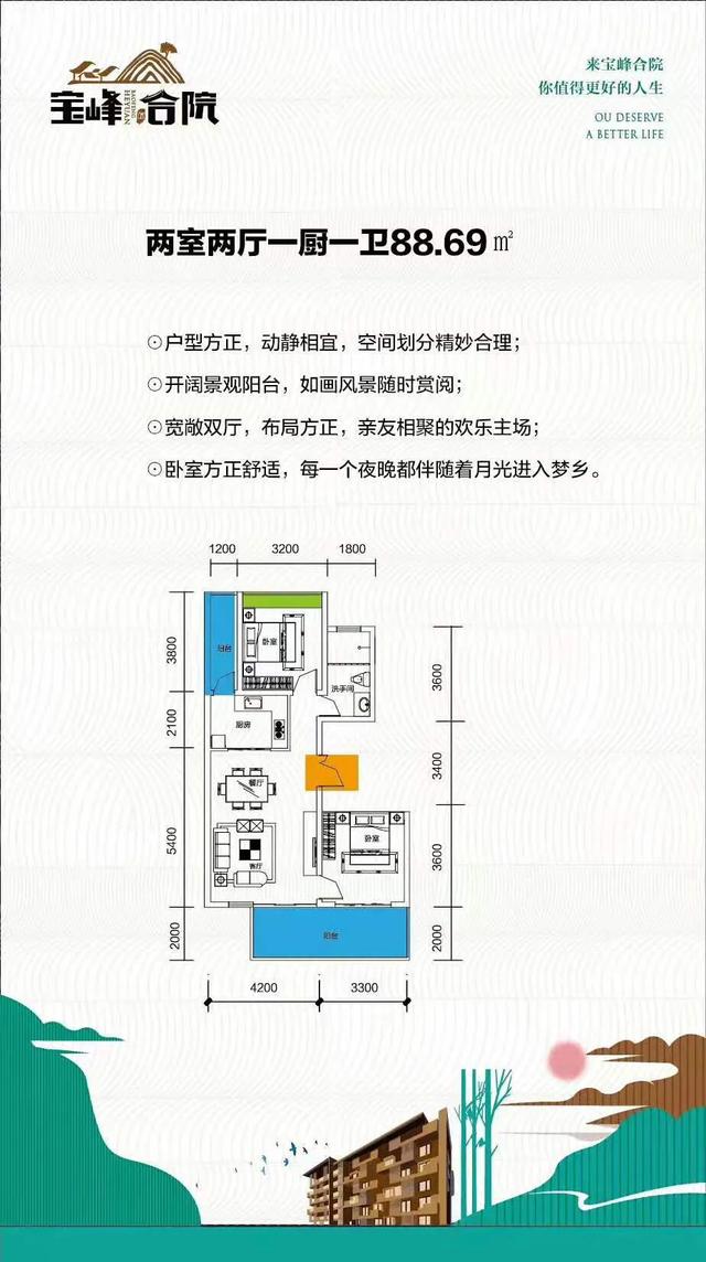 腾冲旅居第四代6层电梯温泉洋房一梯两户、独栋新中式合院