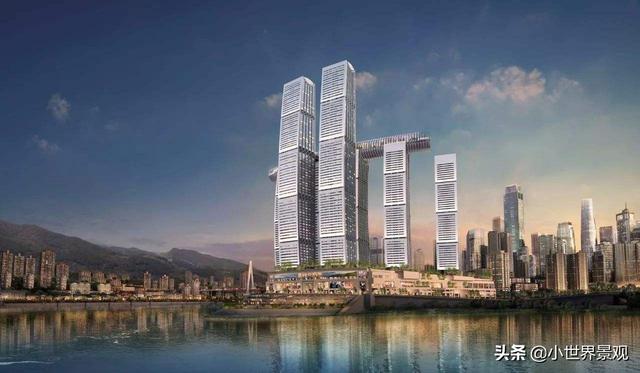 重庆市最新地标，建筑造型独特，为新加坡在华投资最大项目