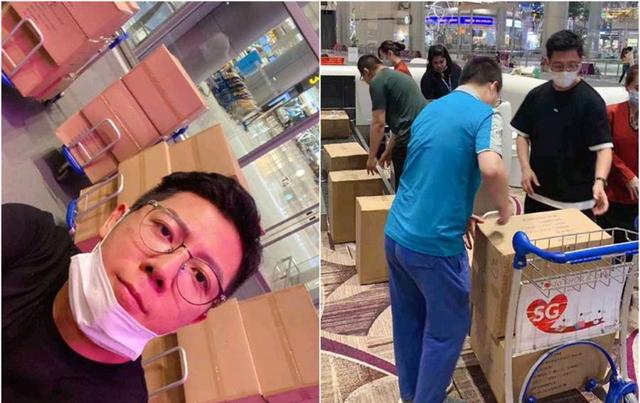出钱又出力！胡海泉人肉背口罩回国，而国外购买地疑似是在新加坡
