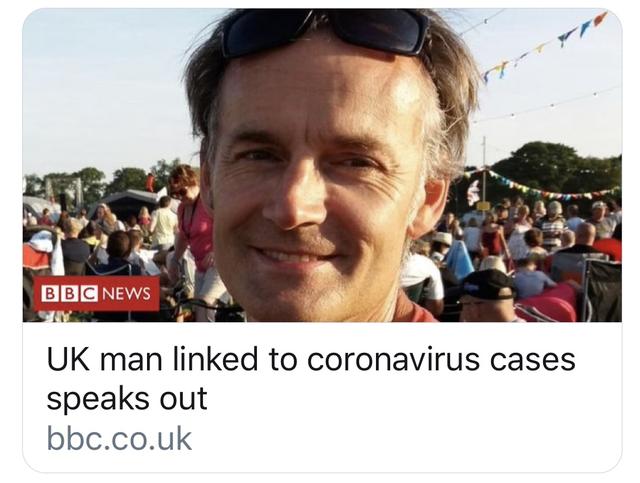 英国一确诊患者称自己“完全康复”，曾感染三国共11人