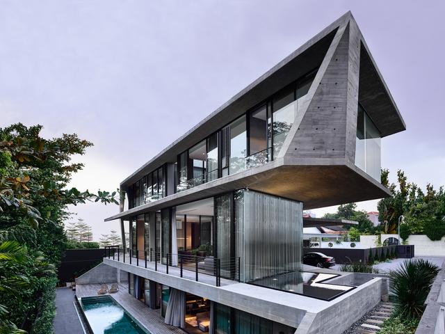透着独特构造的飞动感：新加坡斯达克住宅