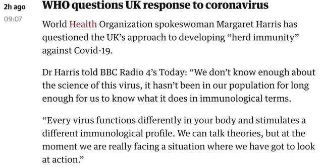 英国让60%人口感染以建立“群体免疫”？这是下了个赌注