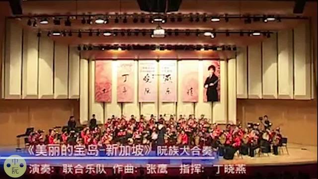 百人阮族大合奏《美丽的宝岛·新加坡》唯美动听，气势恢宏