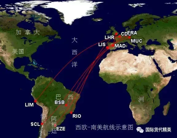 全球10大主要国际航空线精解（图文对照）