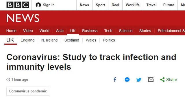 英国日测5万，开始大范围检测！企业开始复工，民众持续出门！