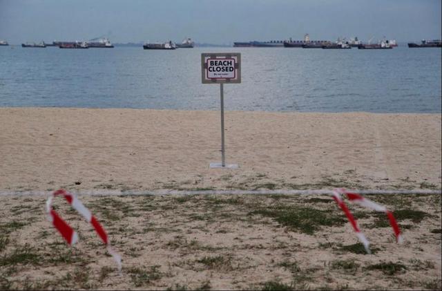 新加坡关闭所有海滩，违反防疫措施首次罚款300新元
