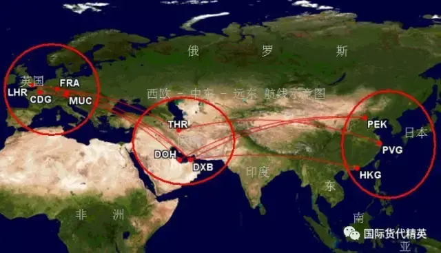 全球10大主要国际航空线精解（图文对照）