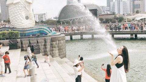 新加坡旅行🇸🇬/鱼尾狮公园/旅行/拍照📷