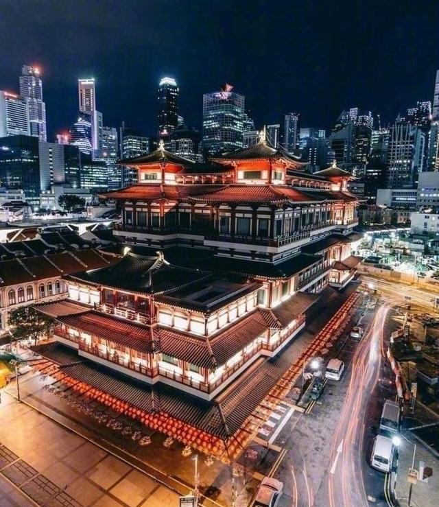 超级美丽的新加坡夜景图片