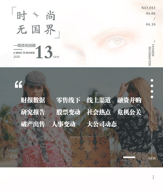 时尚无国界——本周全球时尚产业要闻汇总(04.06—04.10)