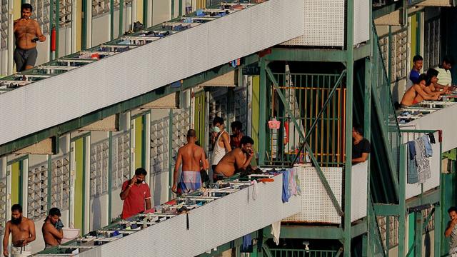 新加坡疫情暴增，外劳被禁止外出，国籍分布孟加拉第一，中国第三