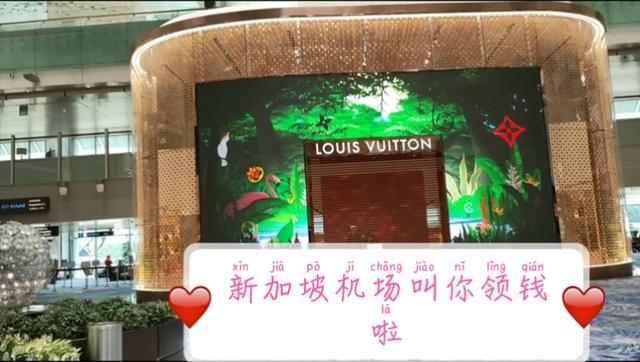 新加坡机场叫你领钱啦，至少20新币#西瓜新人#